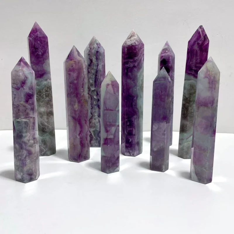 Large Rainbow Fluorite Tower Point Wholesale (19-26.5cm)