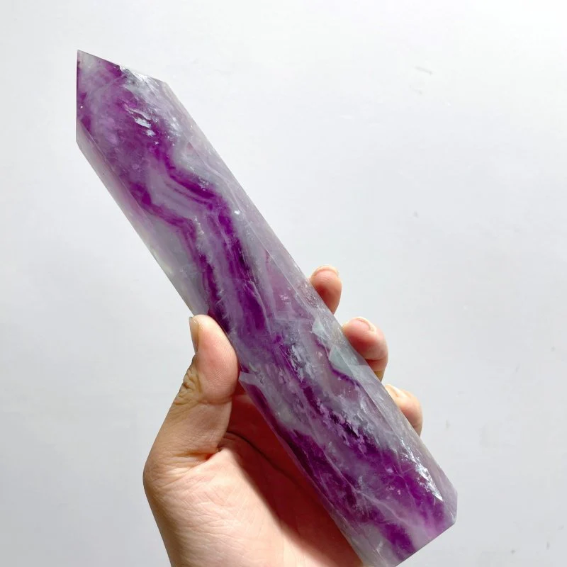 Large Rainbow Fluorite Tower Point Wholesale (19-26.5cm) - Image 2