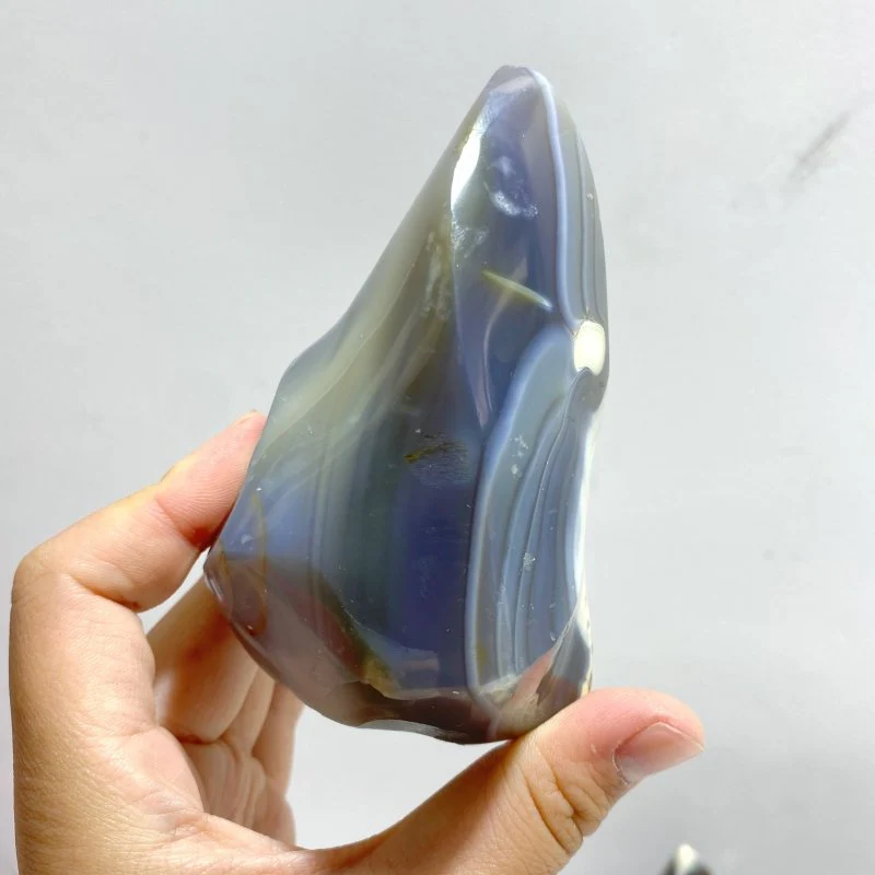 21 Pieces Black Orca Agate Flame Carving #2 - Image 4
