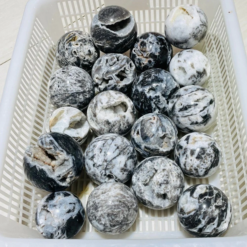 19 Pieces High Quality Sphalerite Geode Sphere Ball - Image 2