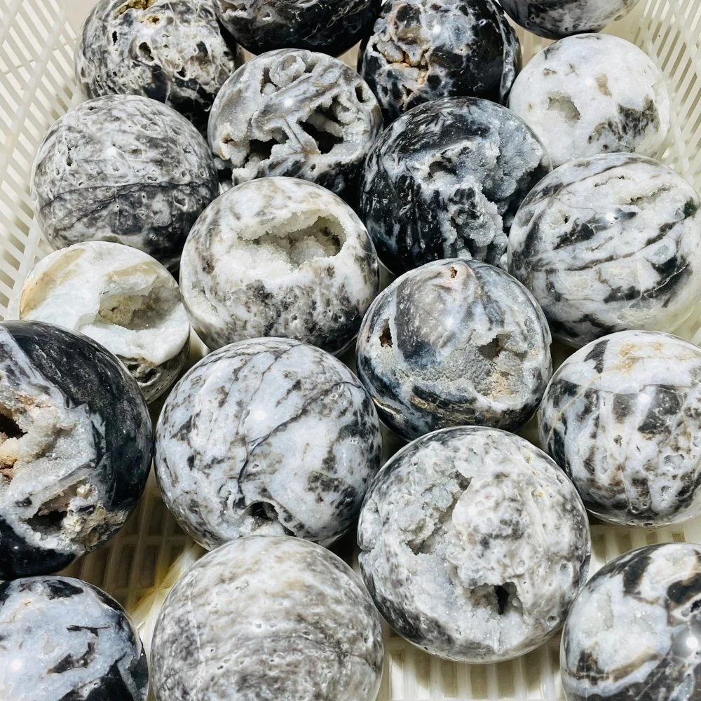 19 Pieces High Quality Sphalerite Geode Sphere Ball - Image 4