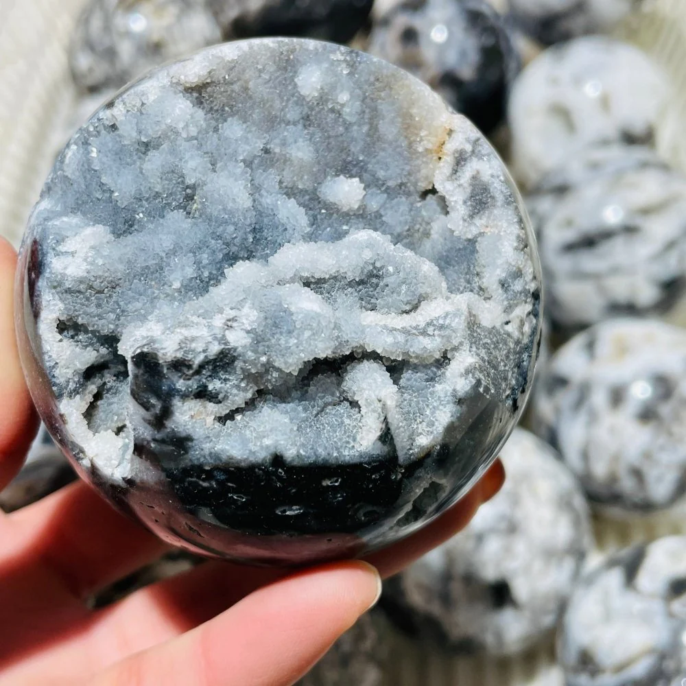 19 Pieces High Quality Sphalerite Geode Sphere Ball - Image 5