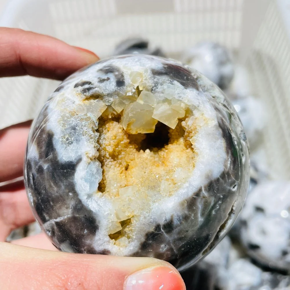 19 Pieces High Quality Sphalerite Geode Sphere Ball - Image 6