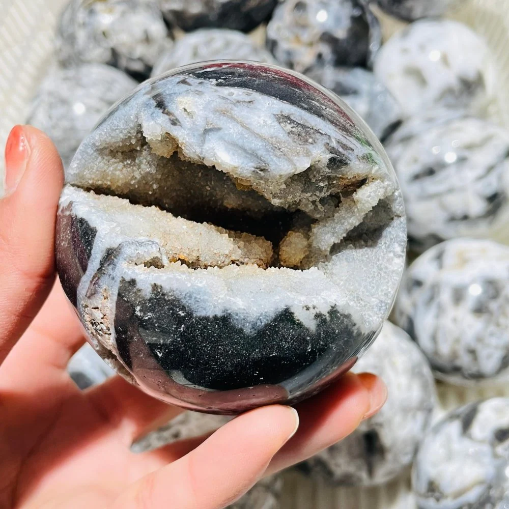 19 Pieces High Quality Sphalerite Geode Sphere Ball - Image 7