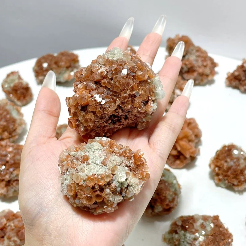 22 Pieces Raw Aragonite Stone Specimen White mixed Red - Image 3
