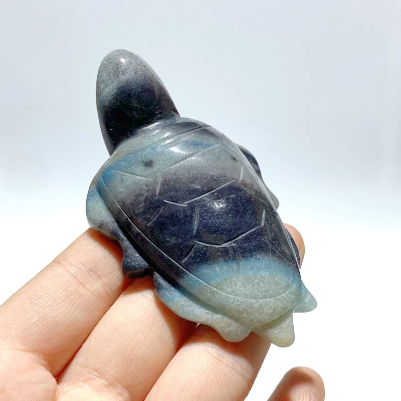 19 Pieces Trolleite Stone Sea Turtles Carving - Image 6
