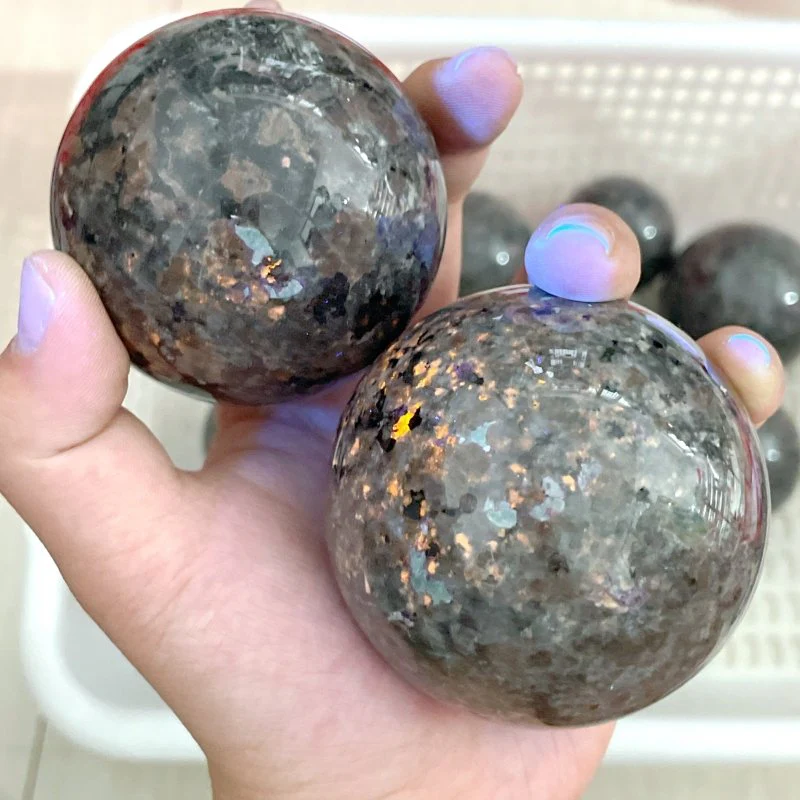 11 Pieces Yooperlite Crystal Spheres(UV-Reactive) - Image 6