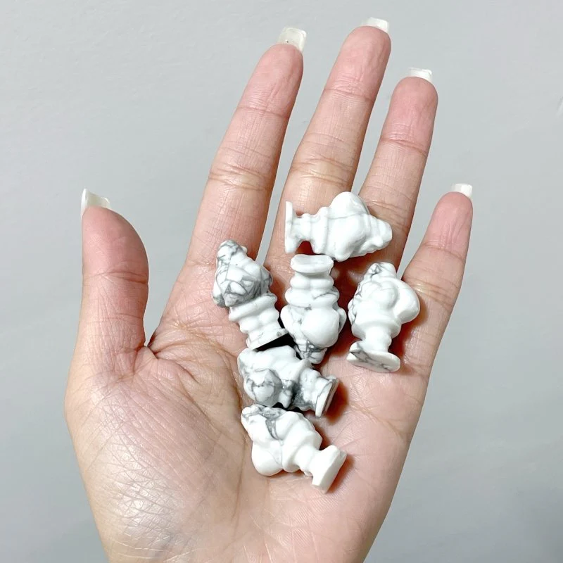 1in Howlite Santa Claus Christmas Carving Wholesale - Image 2