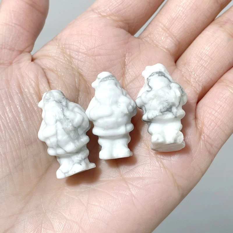 1in Howlite Santa Claus Christmas Carving Wholesale - Image 4