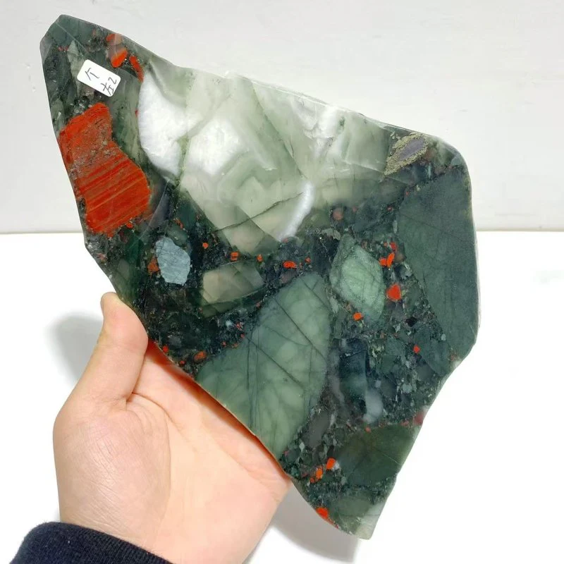 2 Pairs Africa Blood Stone Butterfly Wing Carving With Stand - Image 6