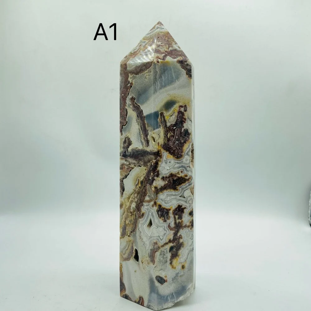 2 Piece Moroccan Agate Tower Point - Image 3