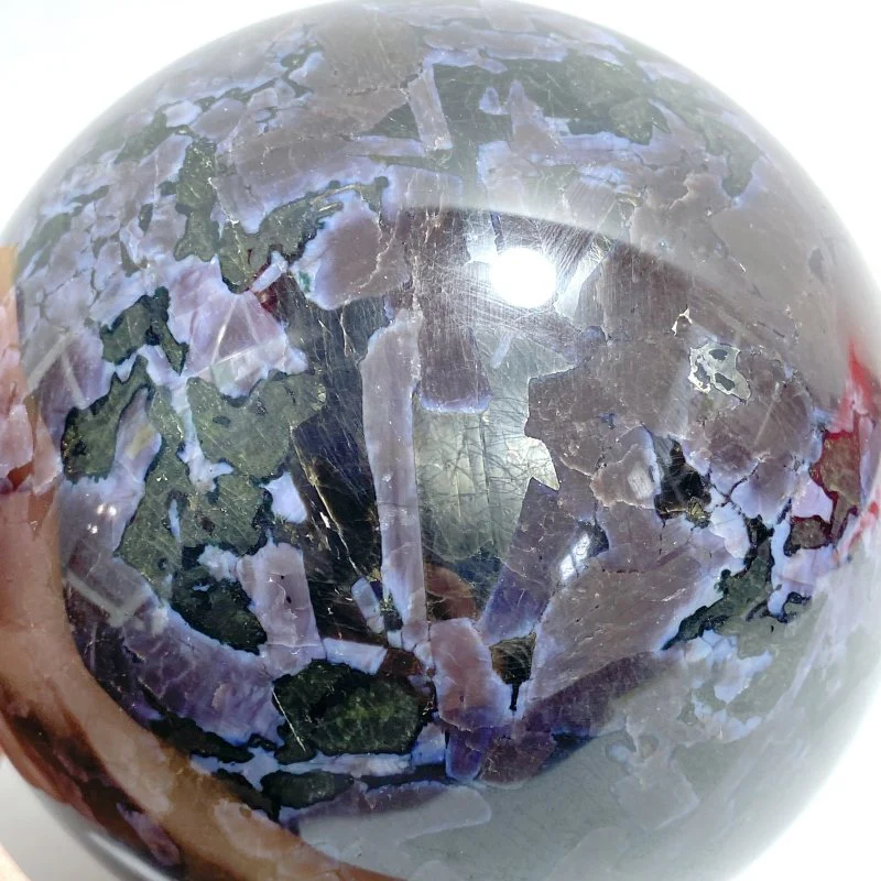 2 Pieces 12CM Indigo Gabbro Stone Spheres - Image 2