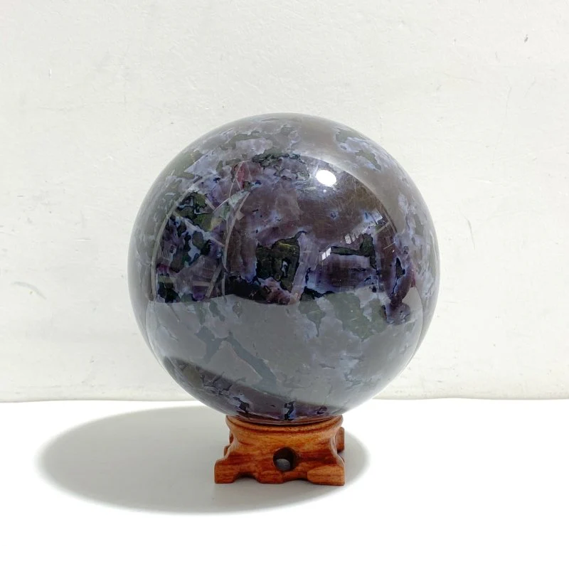 2 Pieces 12CM Indigo Gabbro Stone Spheres - Image 5