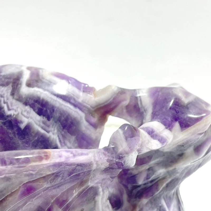 Unique Chevron Amethyst Dragon Castle Carving - Image 5