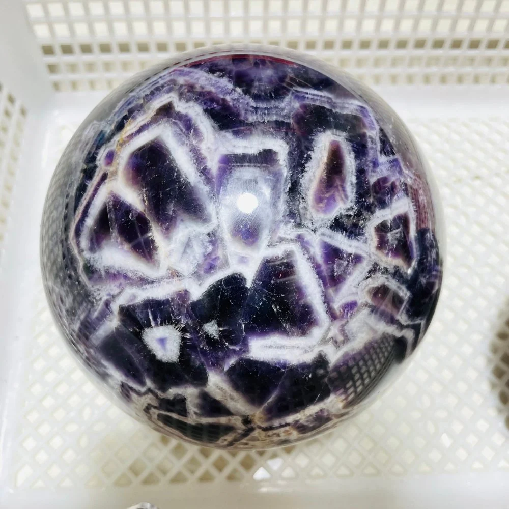 2 Pieces Large Chevron Amethyst Sphere - Image 3