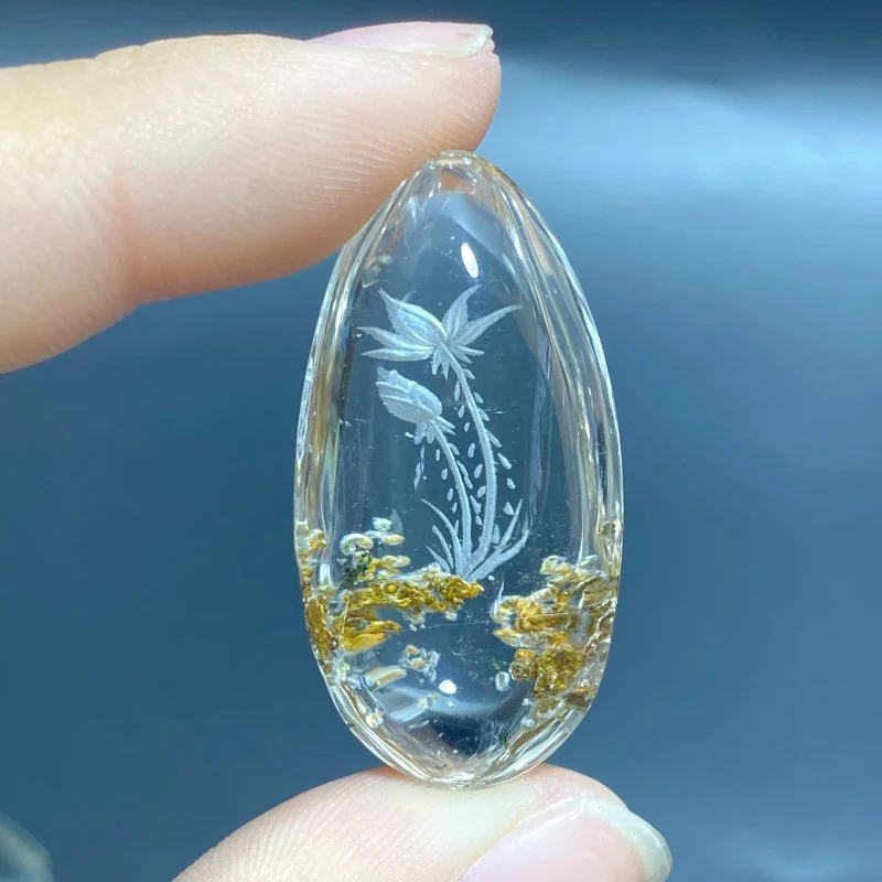 5 Pieces Flower Garden Quartz Inner Scene Carving - Image 4