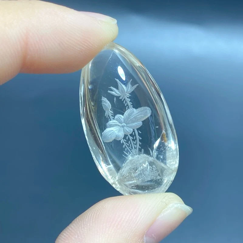5 Pieces Flower Garden Quartz Inner Scene Carving - Image 5