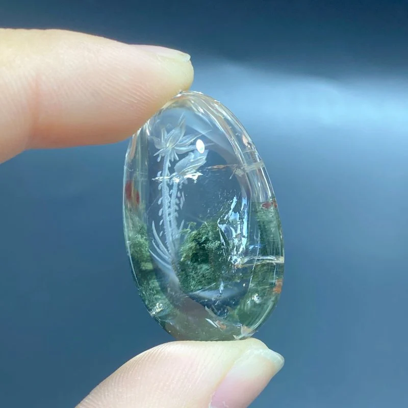 5 Pieces Flower Garden Quartz Inner Scene Carving - Image 6