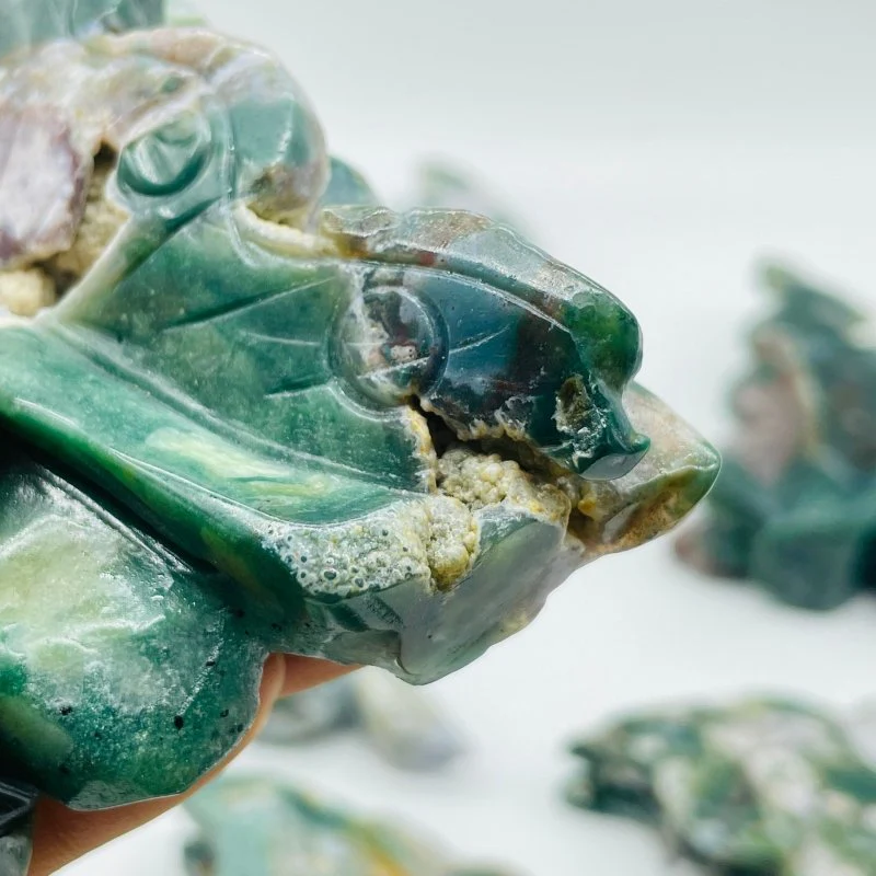10 Pieces Ocean Jasper Butterfly Fairy Carving - Image 6