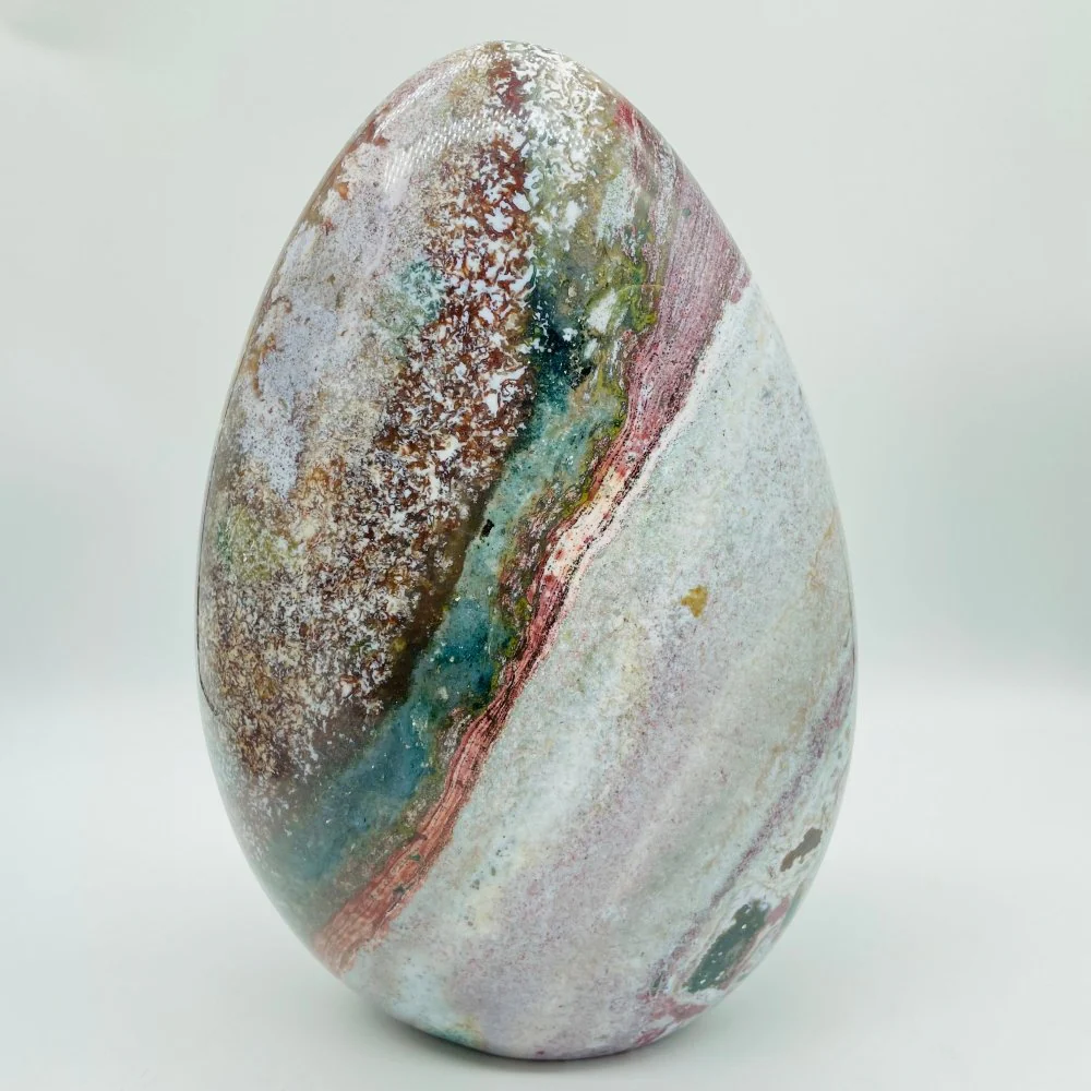 2 Pieces Large Colorful Ocean Jasper Free Form - Image 2
