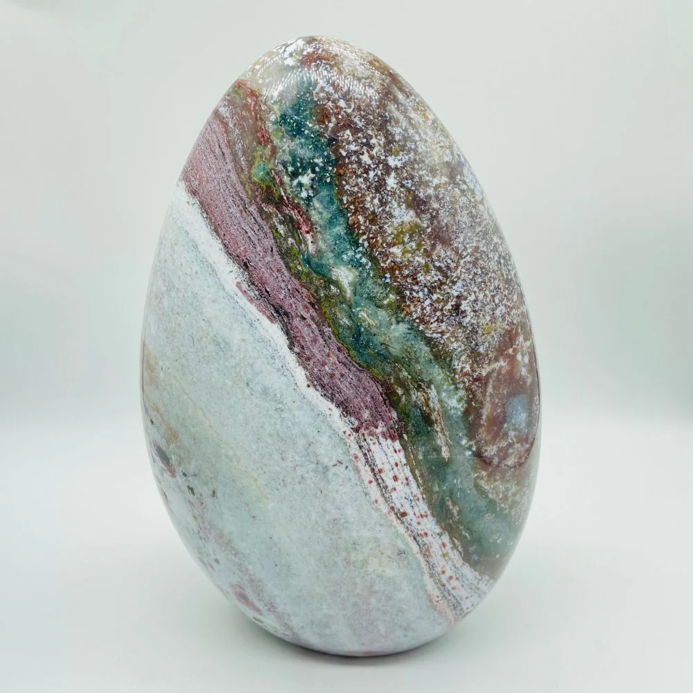 2 Pieces Large Colorful Ocean Jasper Free Form - Image 5