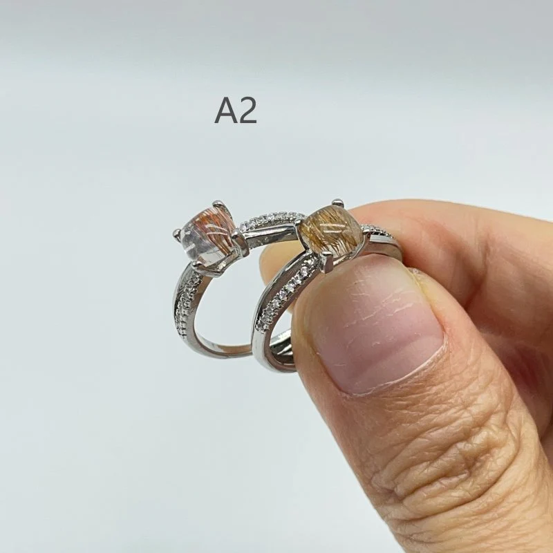 2 Style Beautiful Rutile Ring Crystal Wholesale - Image 5