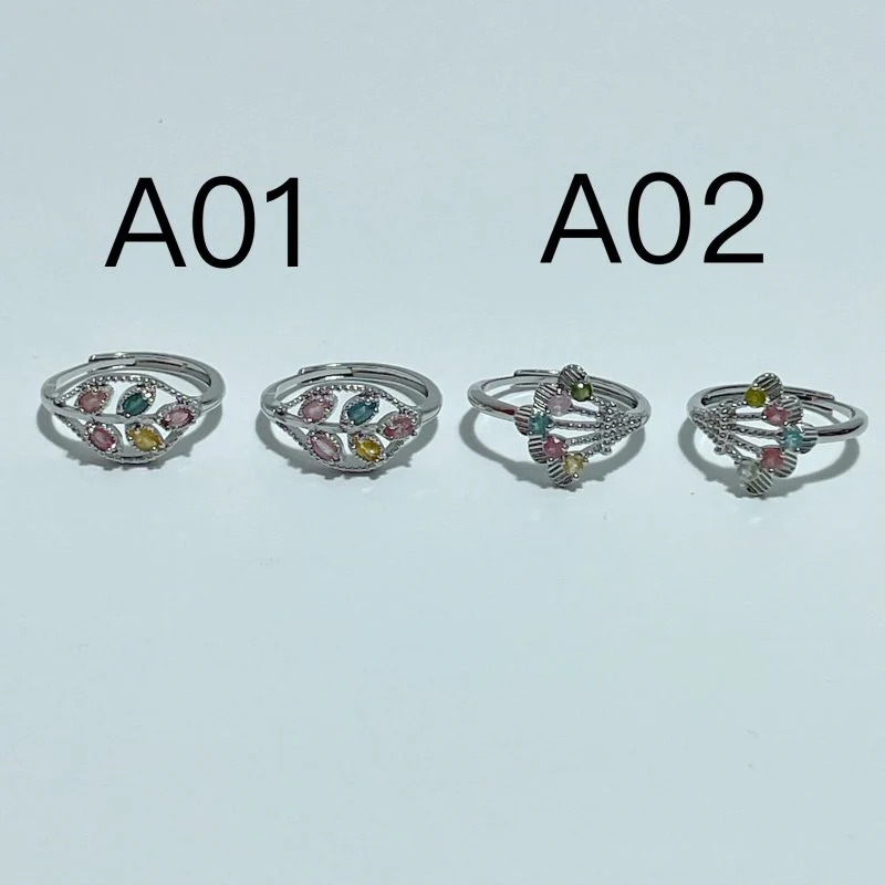 2 Styles Colorful Tourmaline Ring Wholesale - Image 2