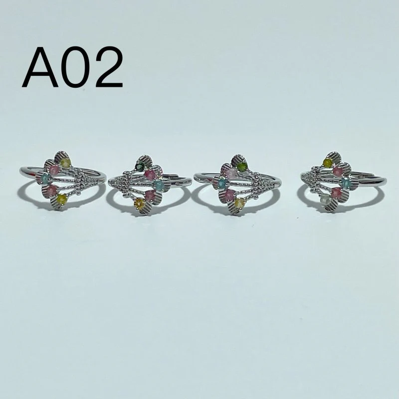 2 Styles Colorful Tourmaline Ring Wholesale - Image 4