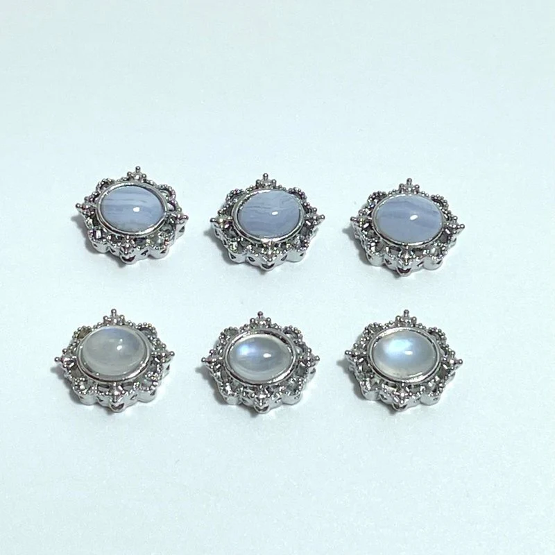 DIY Accessories Moonstone Blue Lace Agate Wholesale