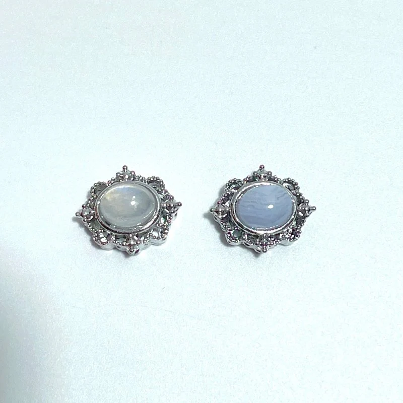 DIY Accessories Moonstone Blue Lace Agate Wholesale - Image 4