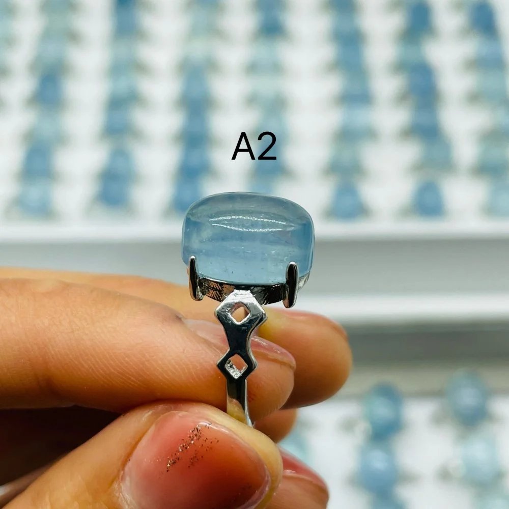 2 Types Aquamarine Ring Wholesale (Defect) - Image 3