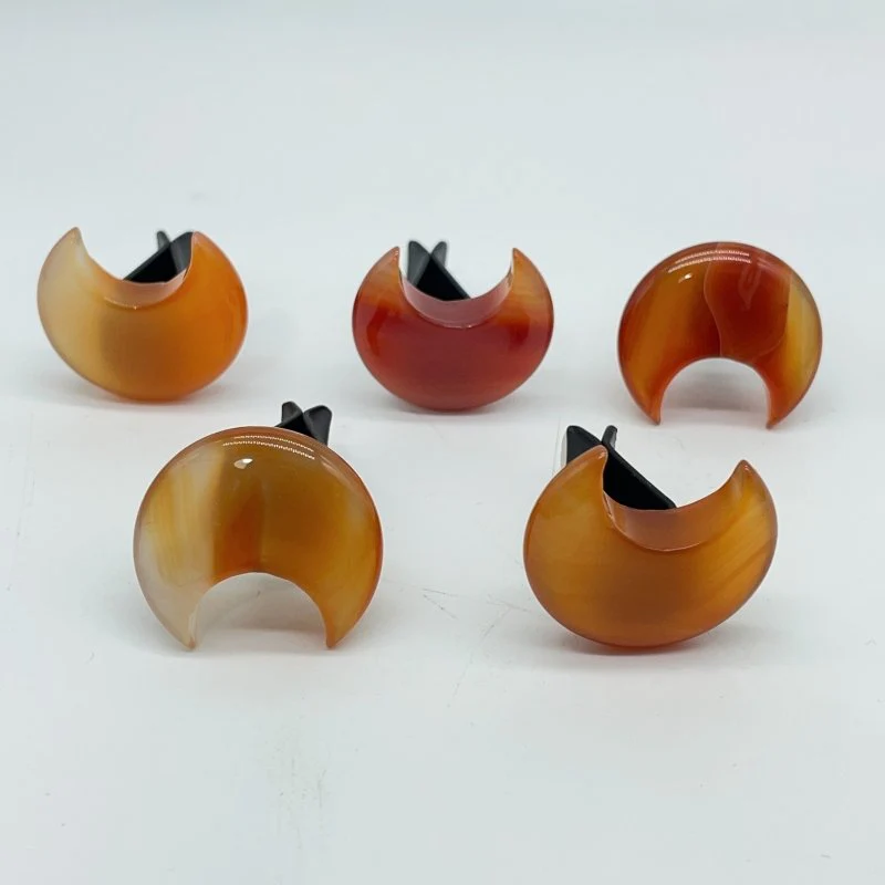 Carnelian Crystal Car Air Vent Clips Moon & Star Wholesale Car Accessories - Image 3