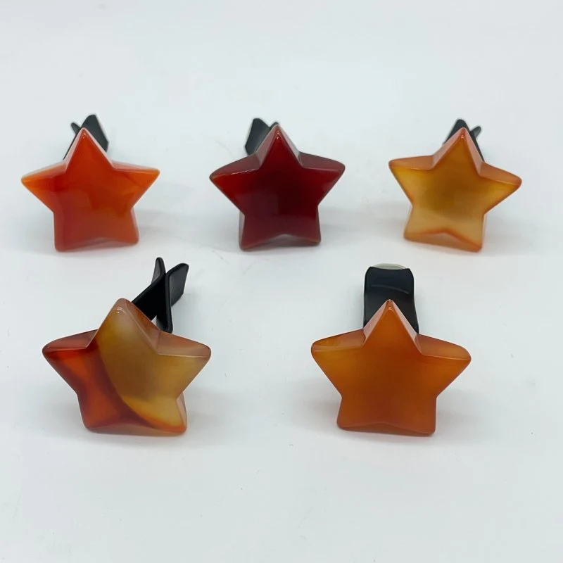 Carnelian Crystal Car Air Vent Clips Moon & Star Wholesale Car Accessories - Image 4