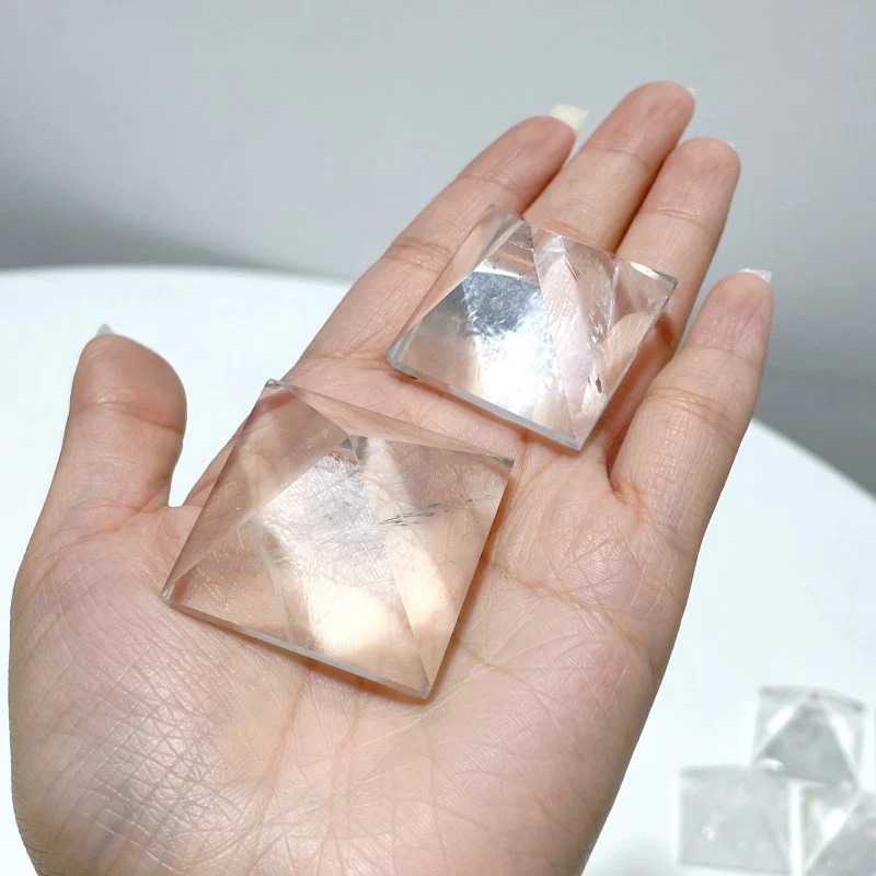 Clear Quartz Pyramid Carving Wholesale - Image 3
