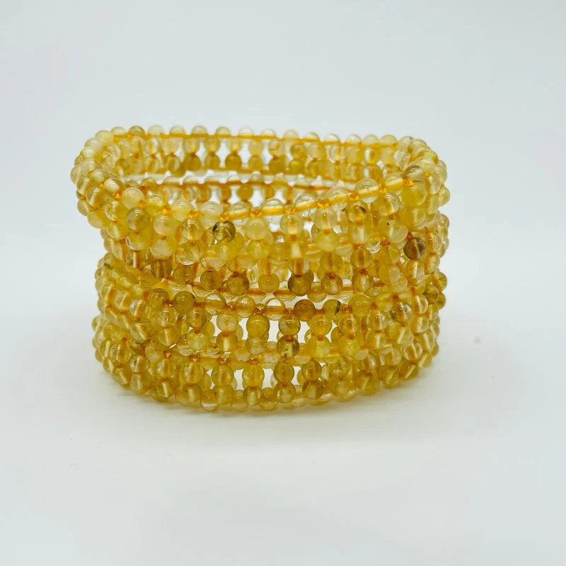 Handwoven Beads Crystal Bracelet Wholesale Rutile Purple Garnet - Image 3