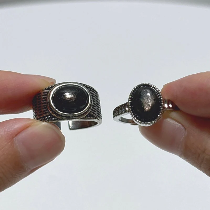 2 Types Hypersthene Stone Ring Wholesale