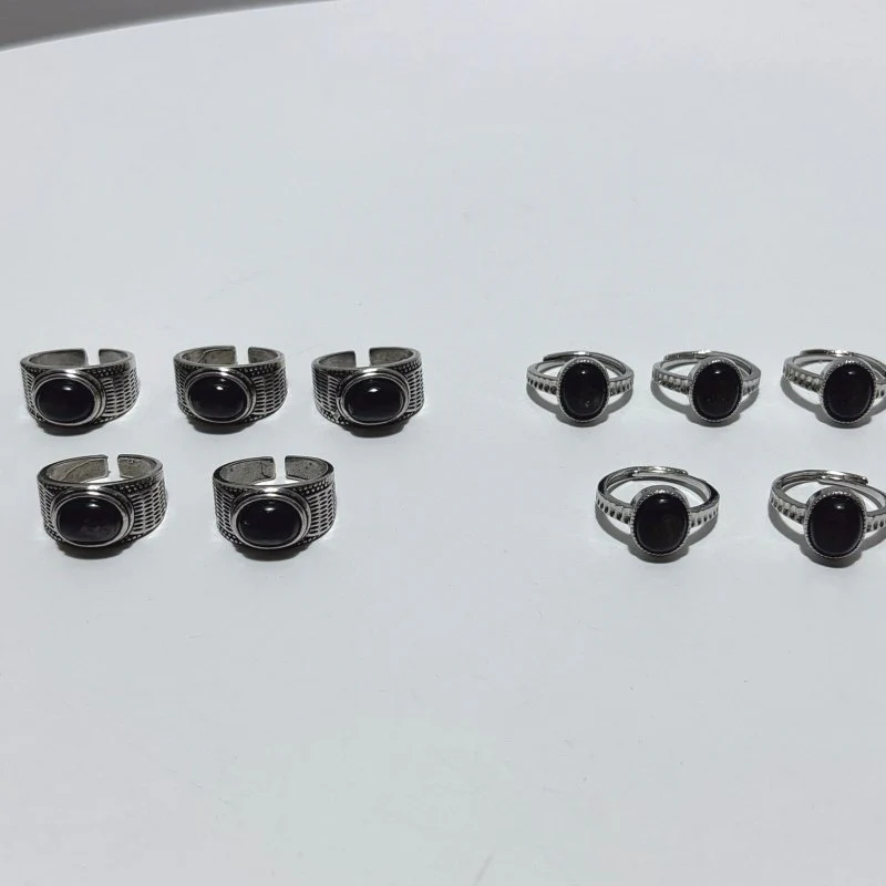 2 Types Hypersthene Stone Ring Wholesale - Image 2