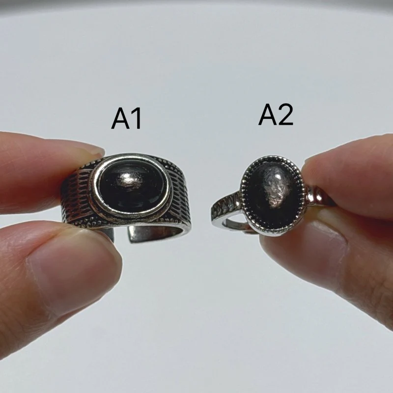 2 Types Hypersthene Stone Ring Wholesale - Image 3