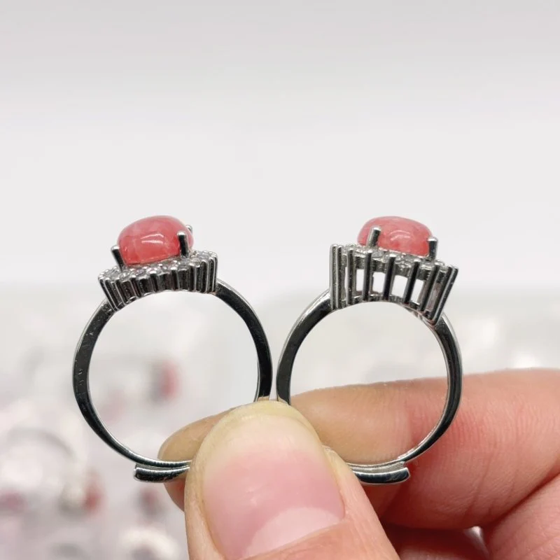 2 Types Red Rhodochrosite Ring Wholesale - Image 4