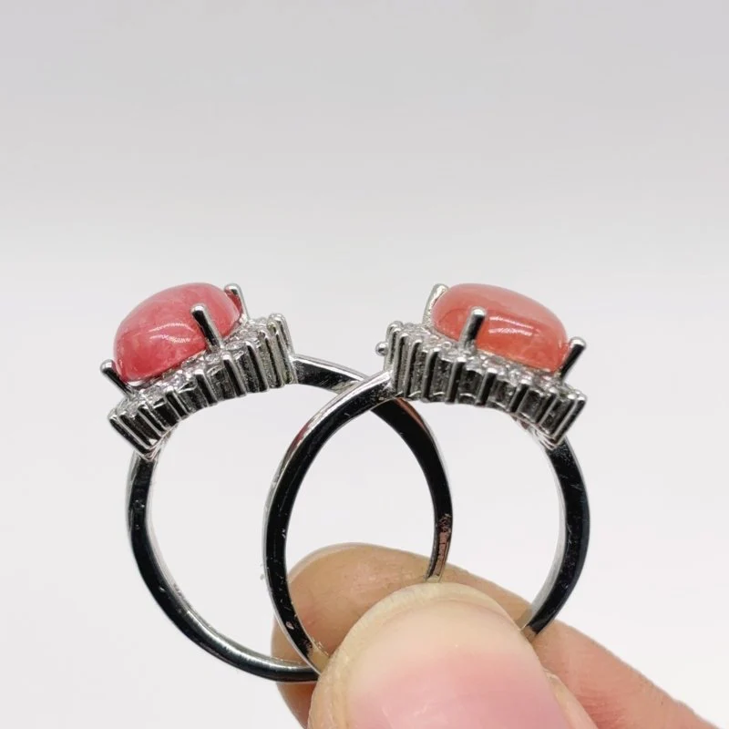2 Types Red Rhodochrosite Ring Wholesale - Image 5