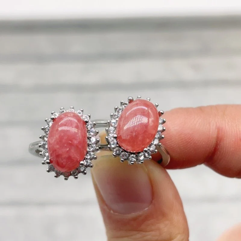 2 Types Red Rhodochrosite Ring Wholesale - Image 7