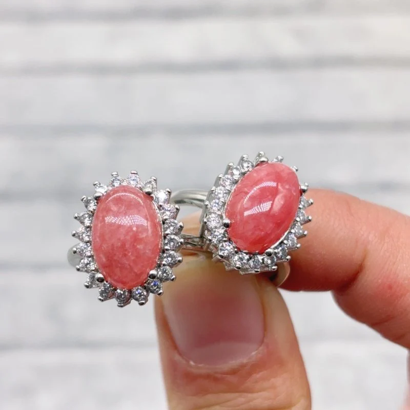 2 Types Red Rhodochrosite Ring Wholesale - Image 8