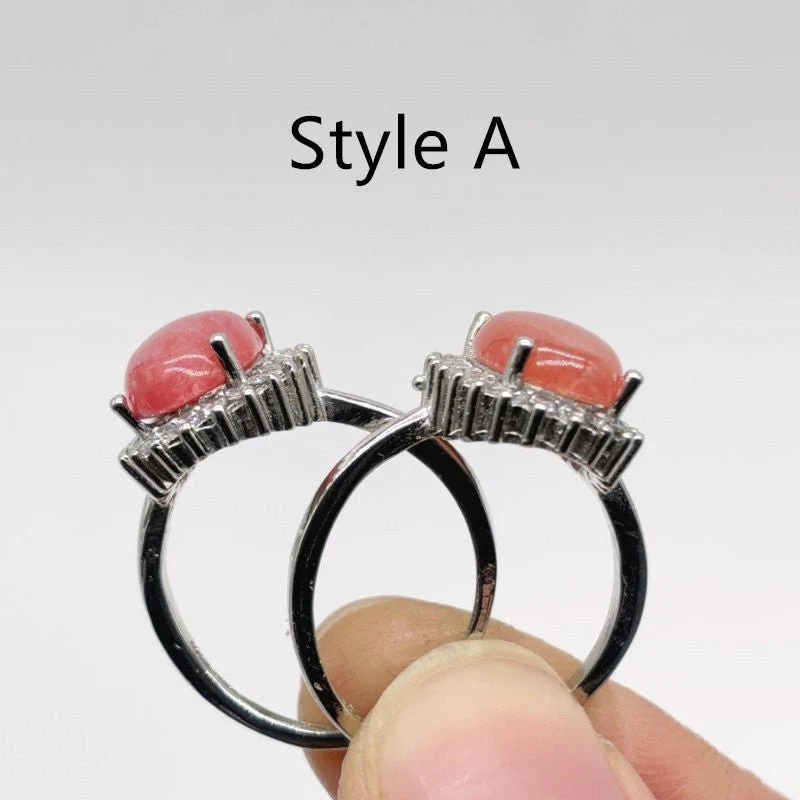 2 Types Red Rhodochrosite Ring Wholesale - Image 9