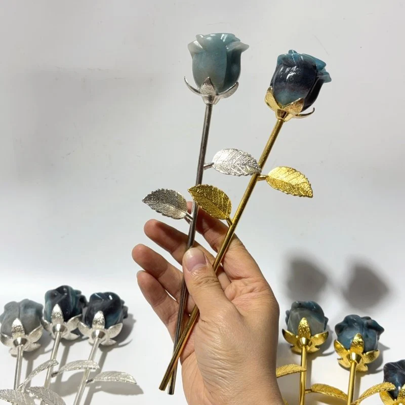 2 Types Trolleite Rose Flower Carving Wholesale #1 Shape - Image 3