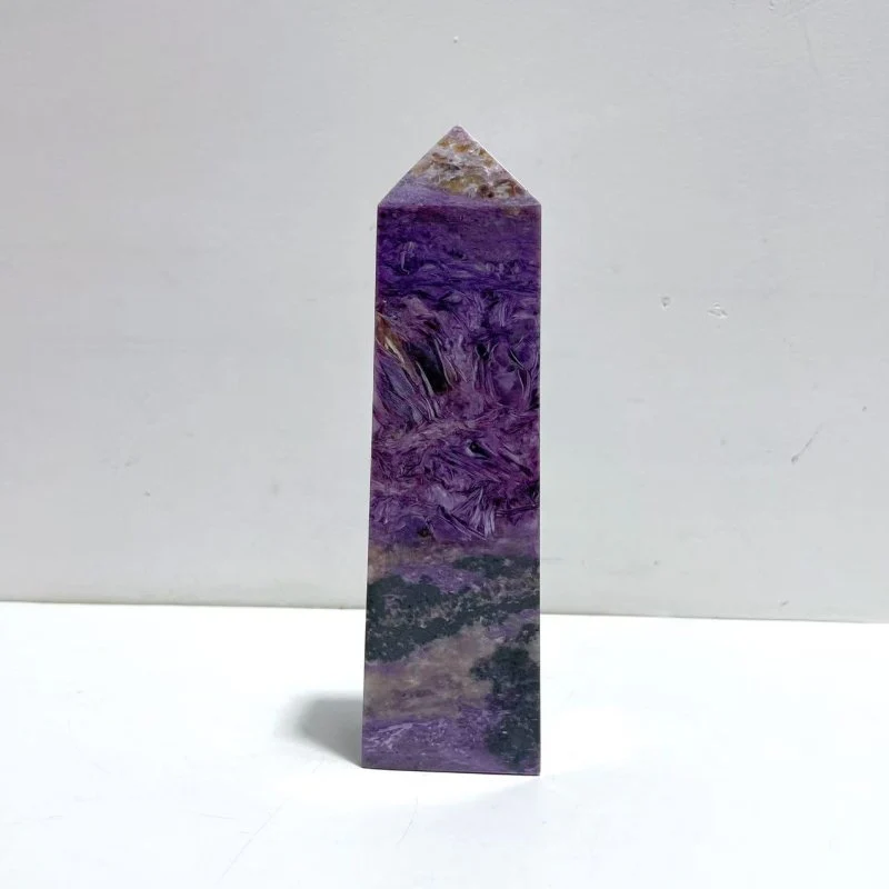 20.8CM Charoite Tower Point For Collection