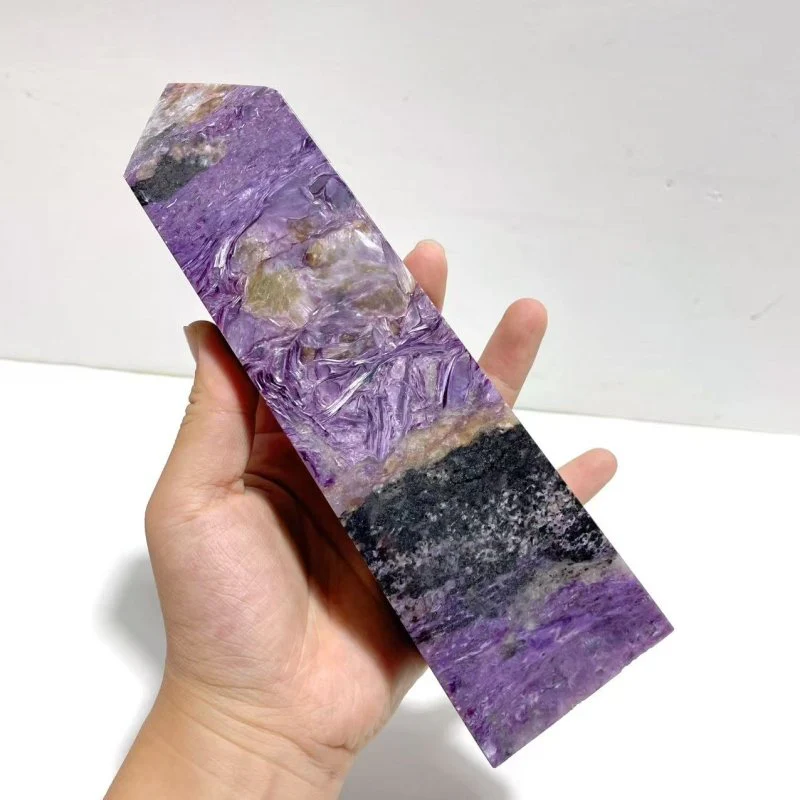 20.8CM Charoite Tower Point For Collection - Image 2