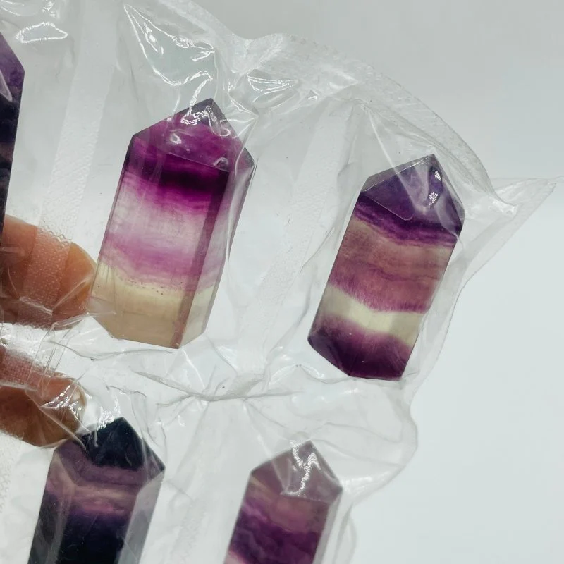 20 Pieces One Set Rainbow Fluorite Tower Points - Image 5