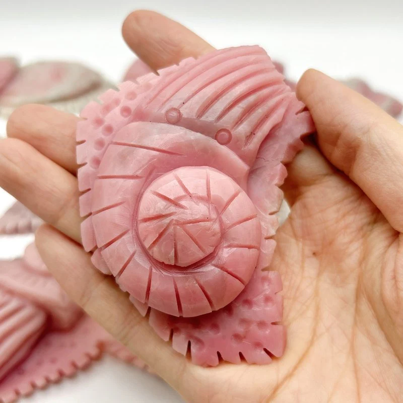 20 Pieces Pink Opal Sea Animals Carving Wholesale