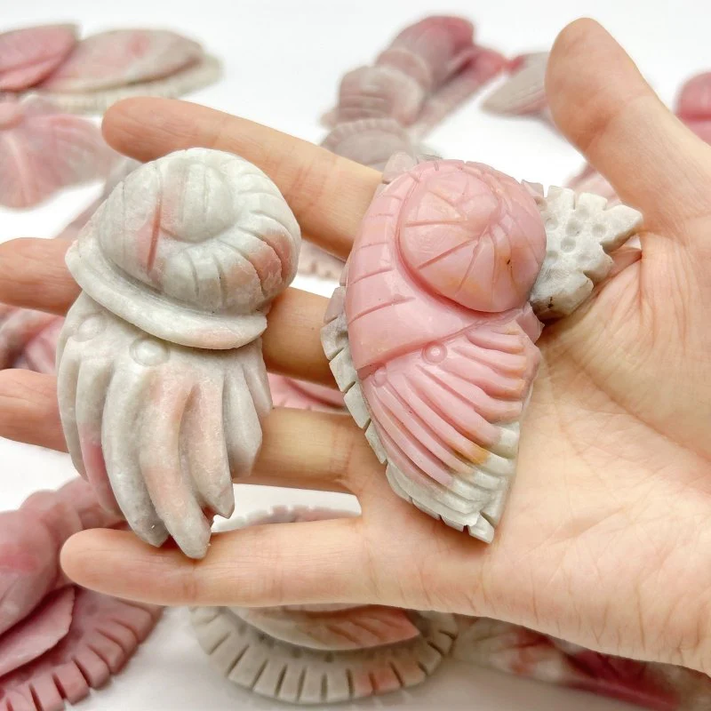 20 Pieces Pink Opal Sea Animals Carving Wholesale - Image 9