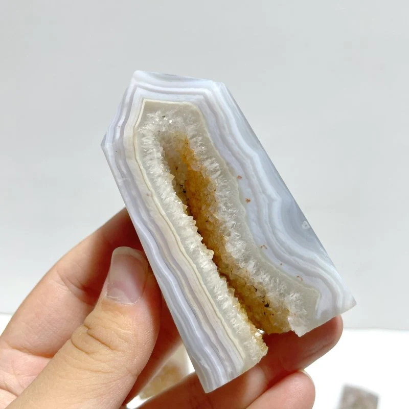 21 Pieces Geode Druzy Agate Four-sided Tower Point - Image 2